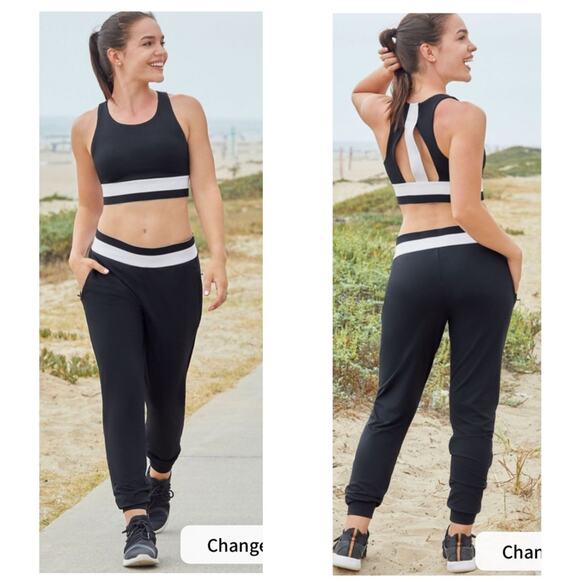 Fabletics Venetia stacked waistband jogger NWT large - Picture 1 of 11